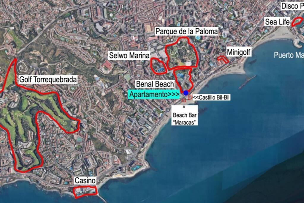 Estudio En Benalbeach, Vistas Mar, Primera Linea Playa Benalmádena Eksteriør bilde
